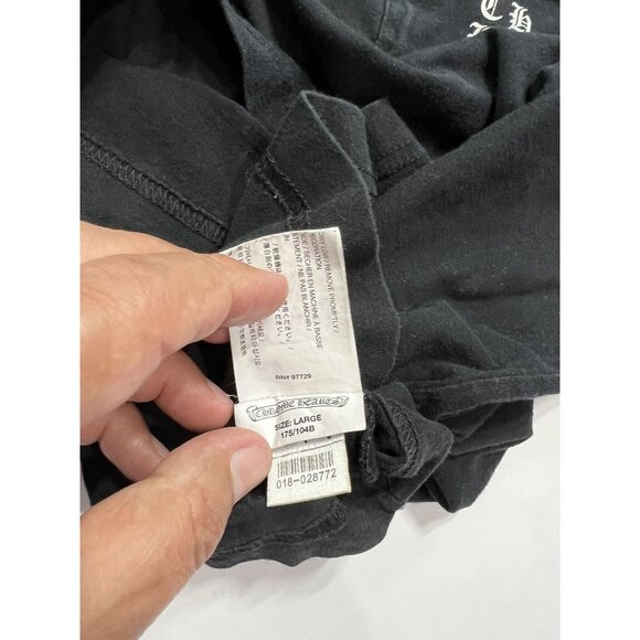 Chrome Hearts Logo Flames Long Sleeve Shirt in Black - Picture 4 of 5